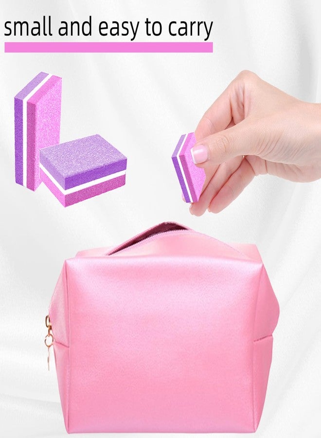 TKYZMS 50 Pcs Sponge Nail Buffers,100/180 Grit Mini Nail Files,Mini Buffer Block Nail File for Acrylic & Natural Nails,Double-Sided Buffing Blocks for Manicure & Pedicure,Salon & Home Use(Pink-Purple) - Image 5
